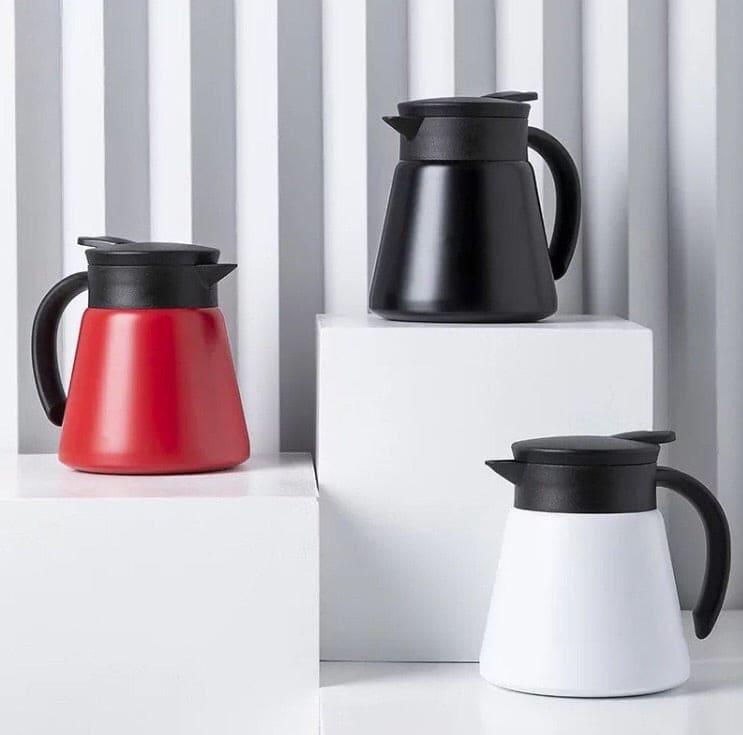 Stainless Steel Double Wall Insulated Vacuum Thermos, Portable Travel Kettle Shaped Thermos Stainless Steel Double Wall Insulated Vacuum Thermos, Portable Travel Kettle Shaped Thermos
